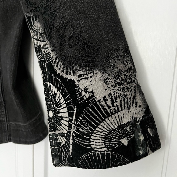 Escada Sport dark denim burnout blazer - Picture 5 of 12